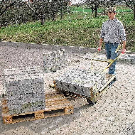 Block transport cart